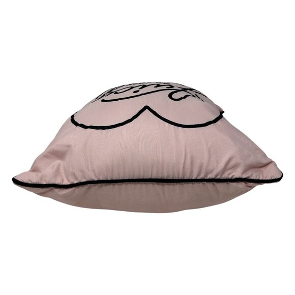 Juicy Couture Pink Throw Pillow Heart Home Decor Accent Logo Baddie Coquette Y2K - Picture 8 of 15